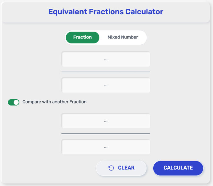 Equivalent Fractions Calculator